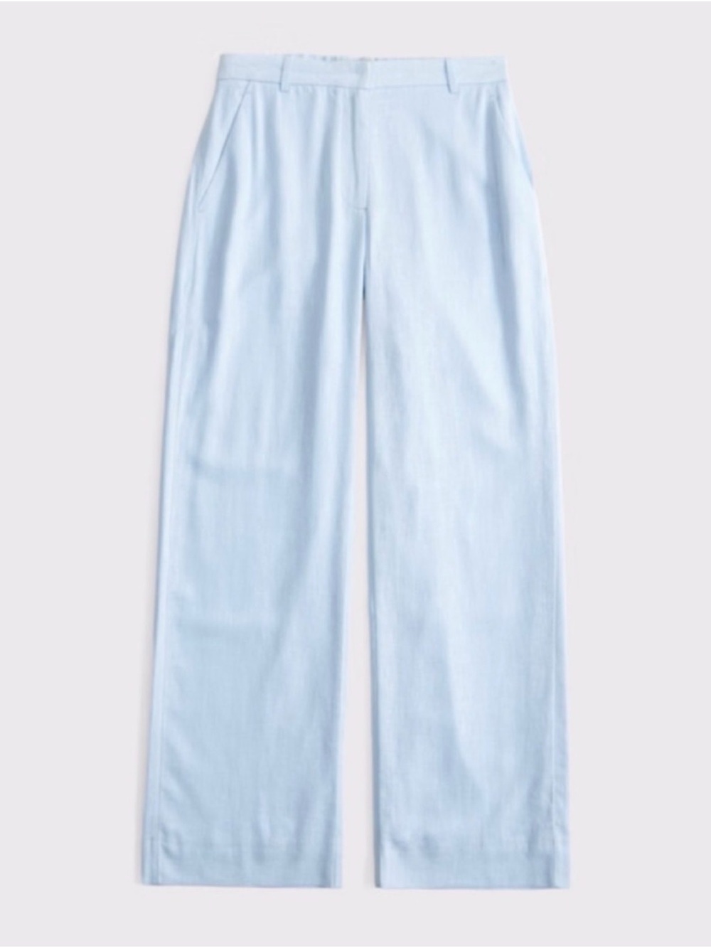 Abercrombie & Fitch Sloane Tailored Pants Wide Leg Trouser Bottoms Blue